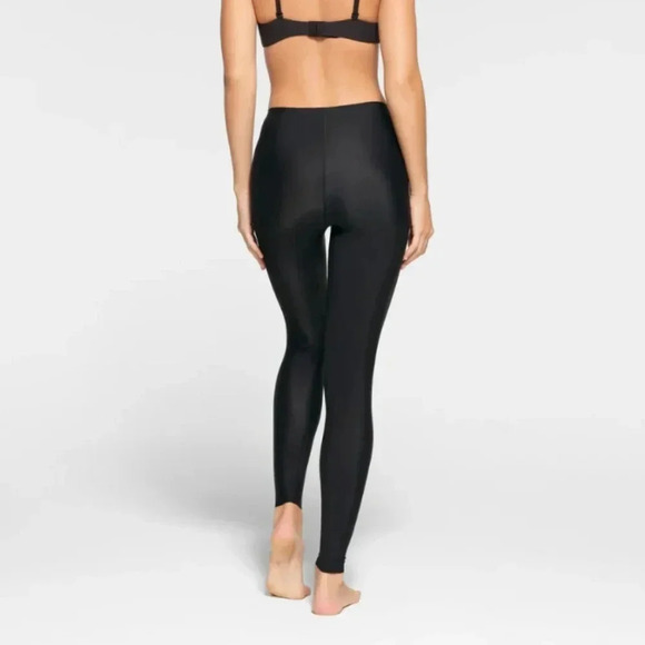 SKIMS Foundations Leggings Black Onyx Size Large Shapewear Compression - Picture 2 of 9